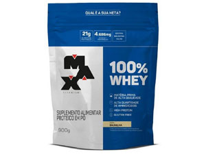 100% WHEY 900g - REFIL (BAUNILHA)