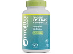 CÁLCIO DE OSTRAS COM VITAMINA D3 120cáps.